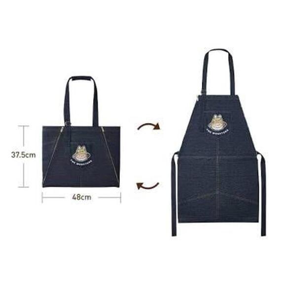 The Monsters Fall in Wild Denim Apron Bag Labubu - Picture 1 of 4